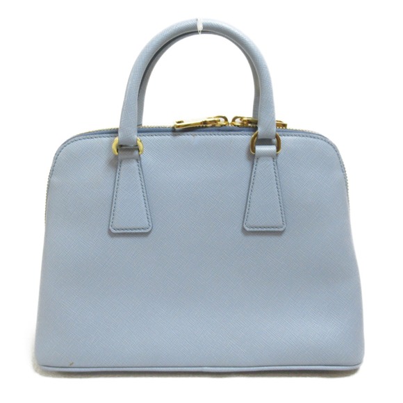 Prada Leather 2Way Blue Leather Light Handbag Saffiano - Picture 1 of 10